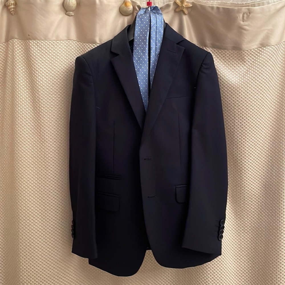 Boys 3 piece suit - dark blue - size 8